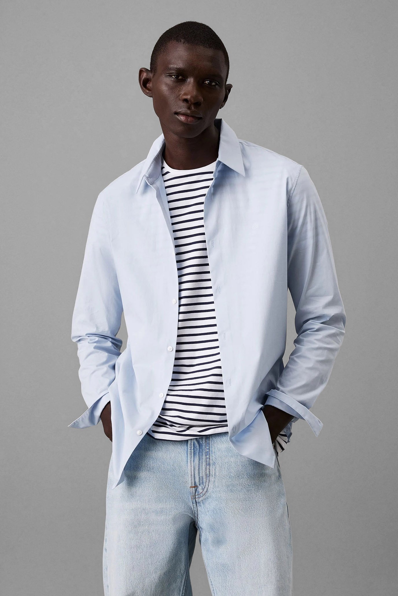 Рубашка LS SOLID STRETCH SLIM SHIRT 1