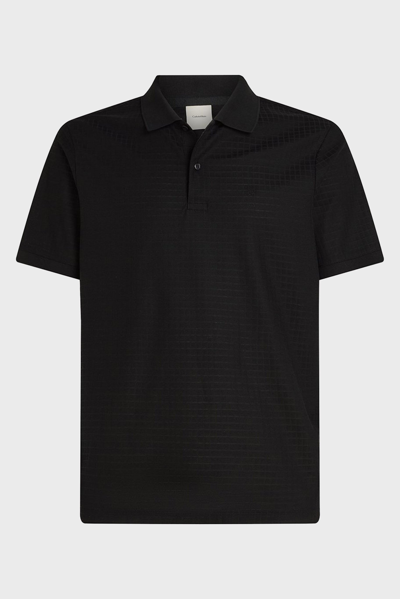 Мужское черное поло MERCERIZED JACQUARDCalvin Klein Мужское черное поло MERCERIZED JACQUARD 5