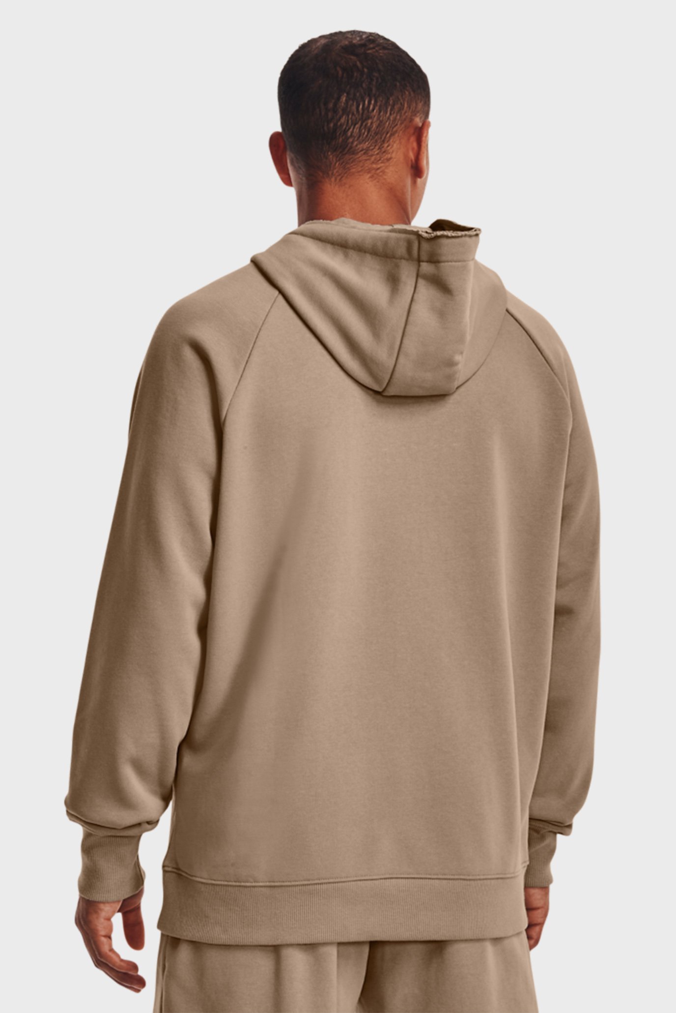 Мужское бежевое худи UA Heavyweight Terry Hoodie 3