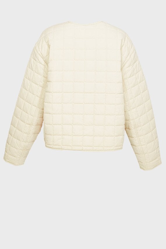 Женская белая куртка SHORT QUILTED JACKET