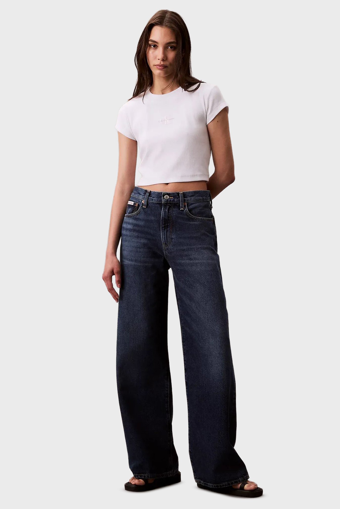 Джинсы THE WIDE LEG TINTED HORSESHOE 1
