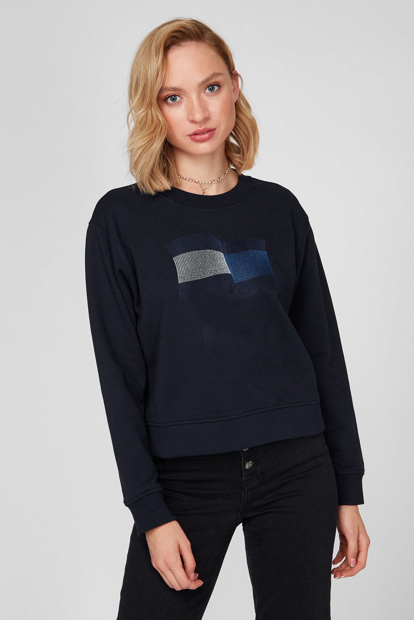 Женский темно-синий свитшот ICON REGULAR C-NKTommy Hilfiger Женский темно-синий свитшот ICON REGULAR C-NK 6
