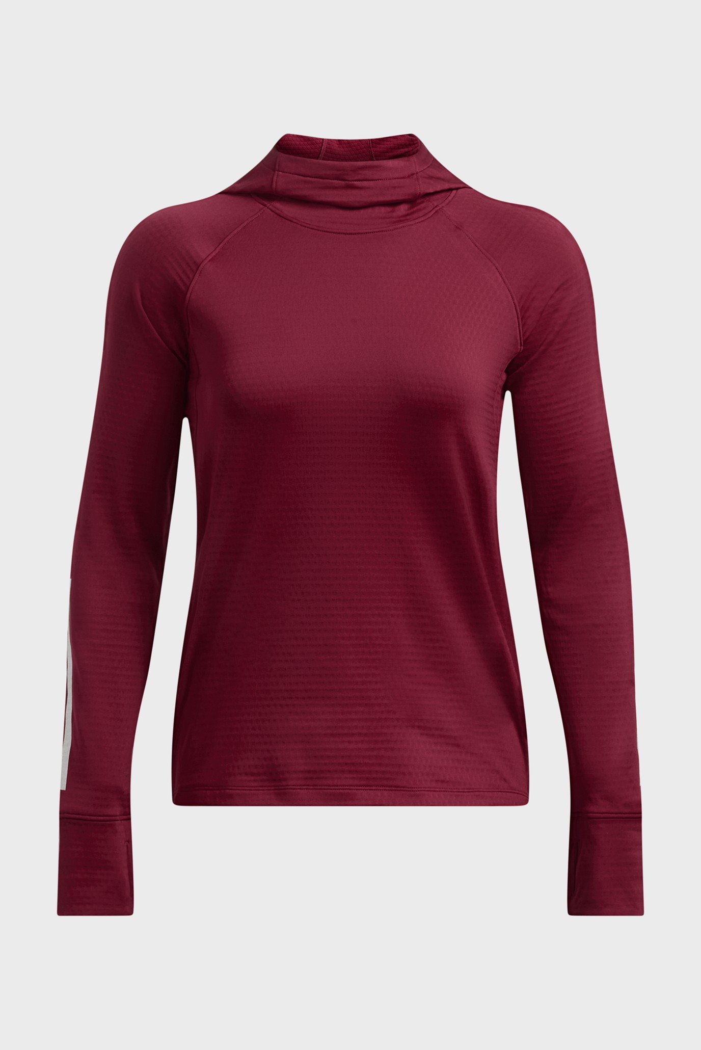 Женское бордовое худи UA LE CW Balaclava Hoodie 4