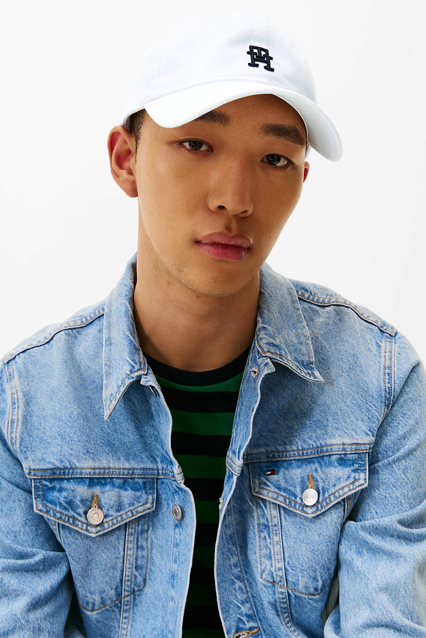 Мужская белая кепка TH IMD COLOR 6 PANEL CAPTommy Hilfiger Мужская белая кепка TH IMD COLOR 6 PANEL CAP 2