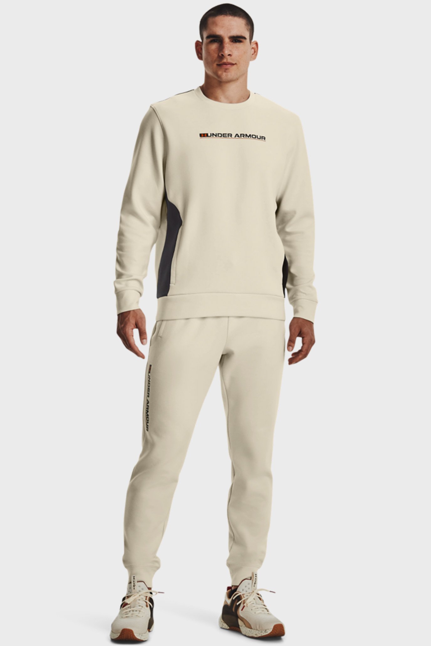 Мужские бежевые спортивные брюки UA Summit Knit Jogger 2
