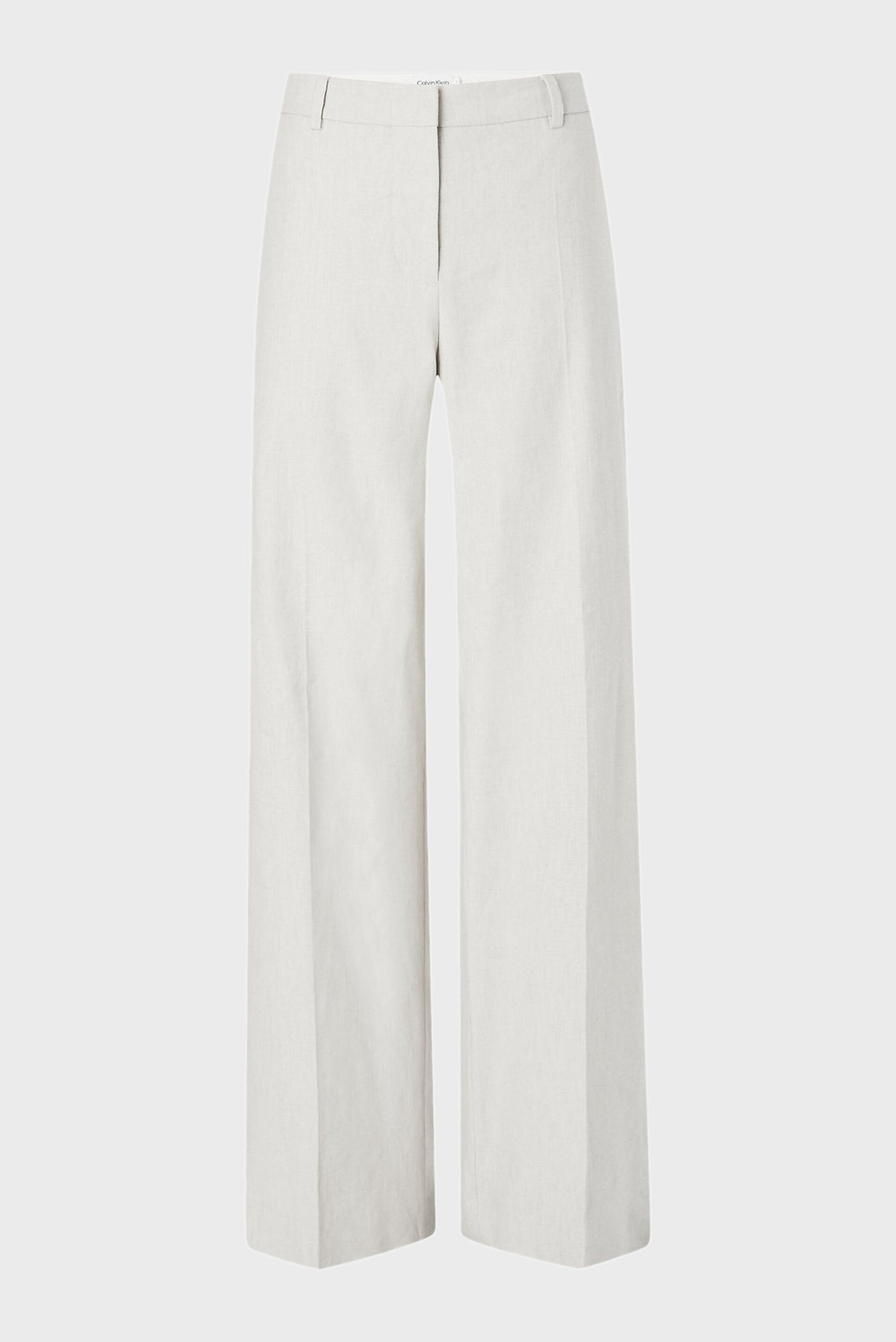 Женские белые льняные брюки 10