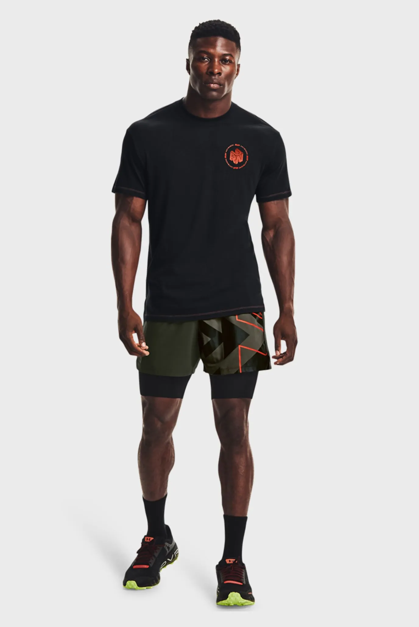 Мужские зеленые шорты UA Run Anywhere Short 2