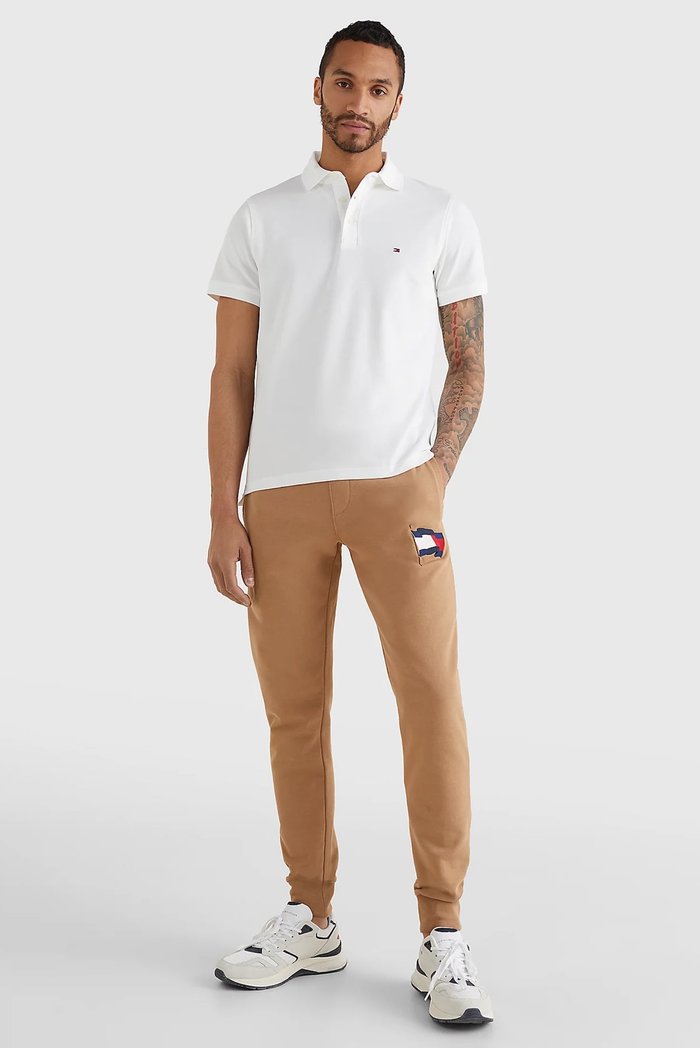 Мужское белое поло CORE 1985 SLIM POLO 2