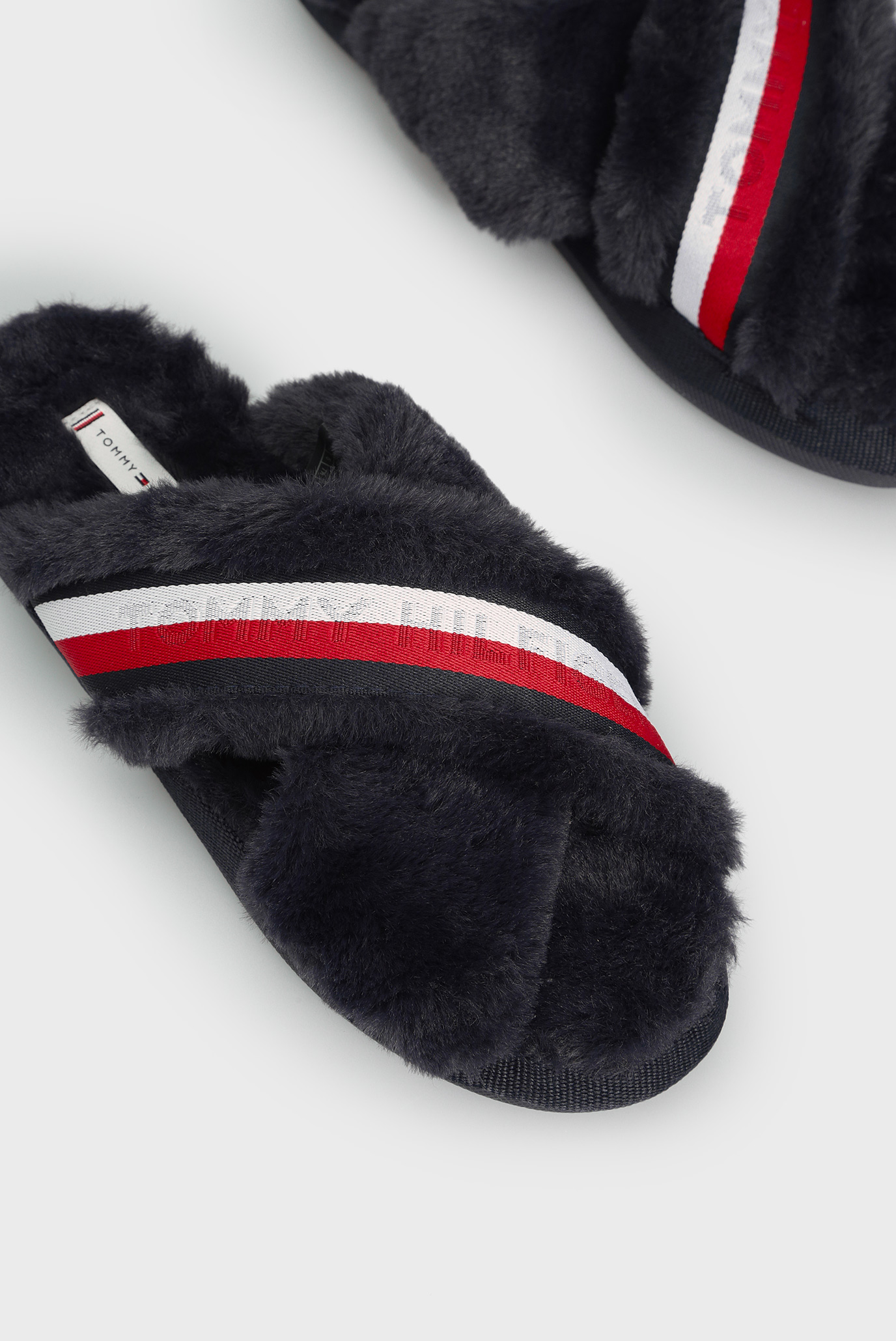 Женские темно-синие тапочки 10