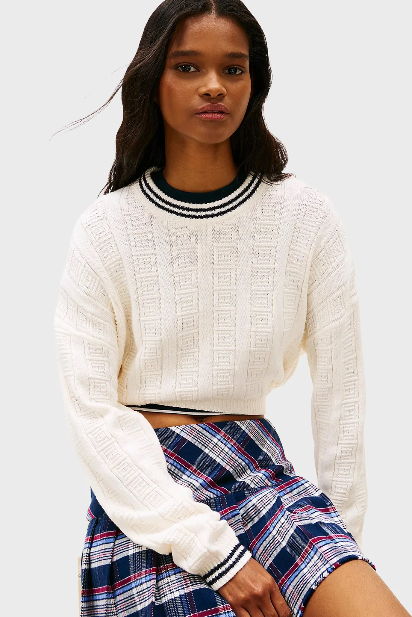 Свитер TJW BOXY FLAG CABLE SWEATER 2