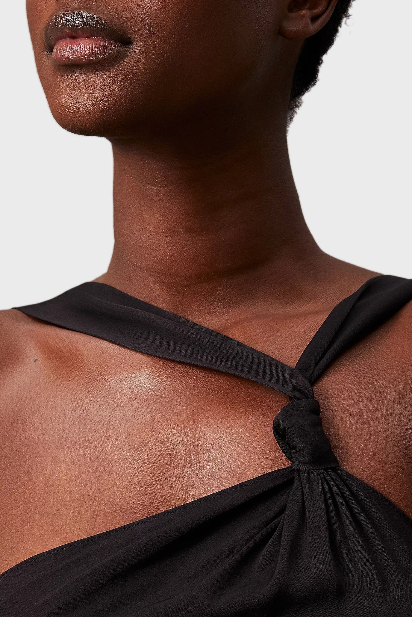 Женский черный сарафан HIGH SHINE KNOT ANKLE 4