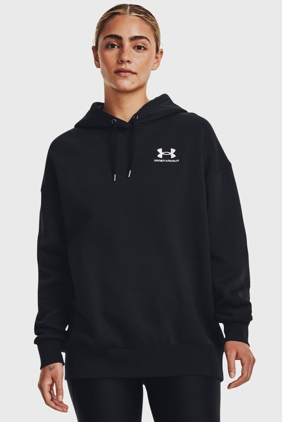 Женское черное худи Essential Flc OS Hoodie