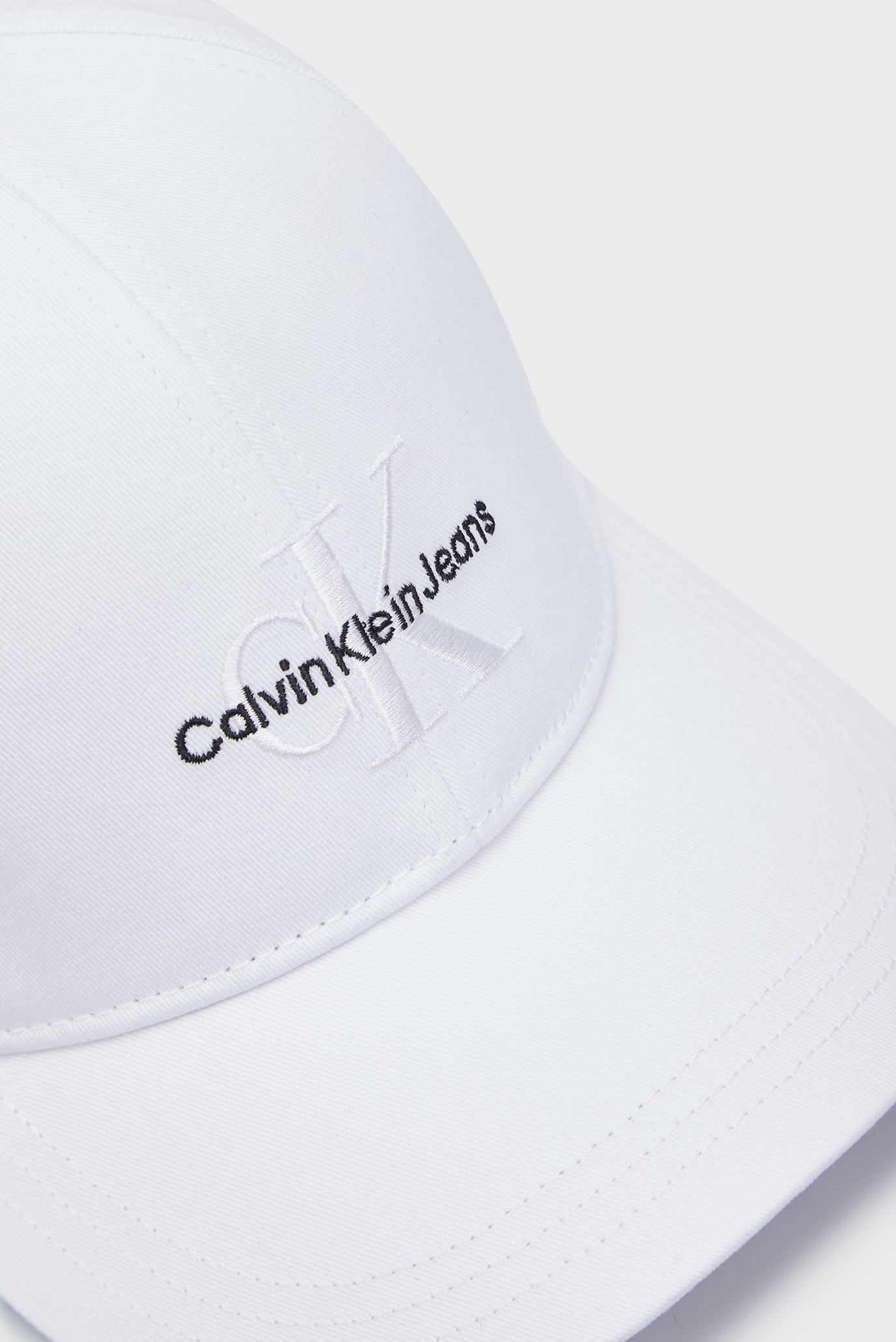 Мужская белая кепка MONO LOGO EMBROCalvin Klein Jeans Мужская белая кепка MONO LOGO EMBRO 3
