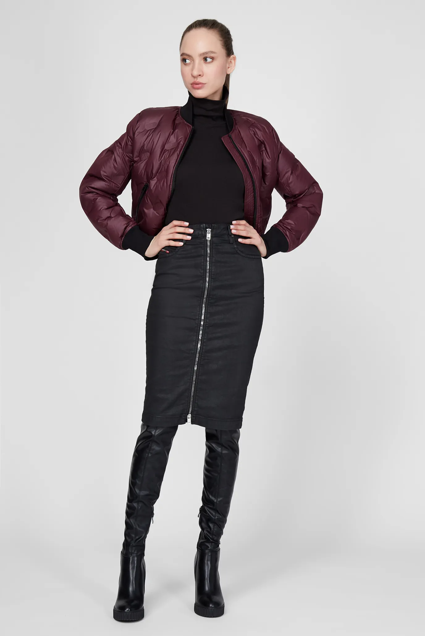 Женская черная юбка D-ELBEE-NE SKIRT 7