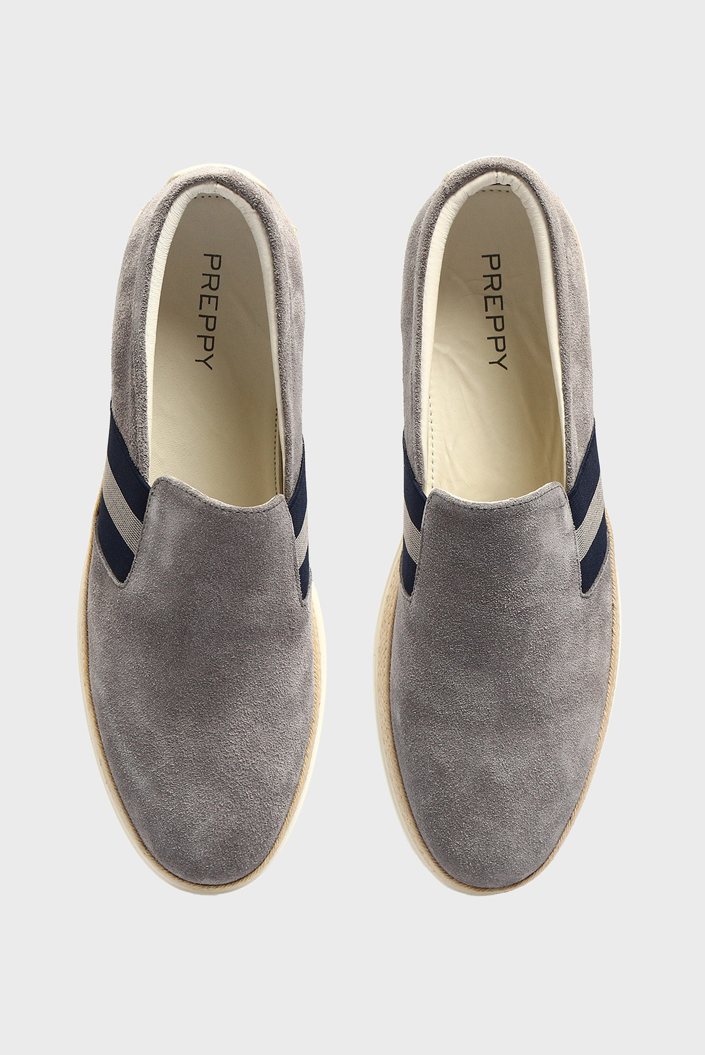 Мужские серые замшевые слипоны Ranbir 9