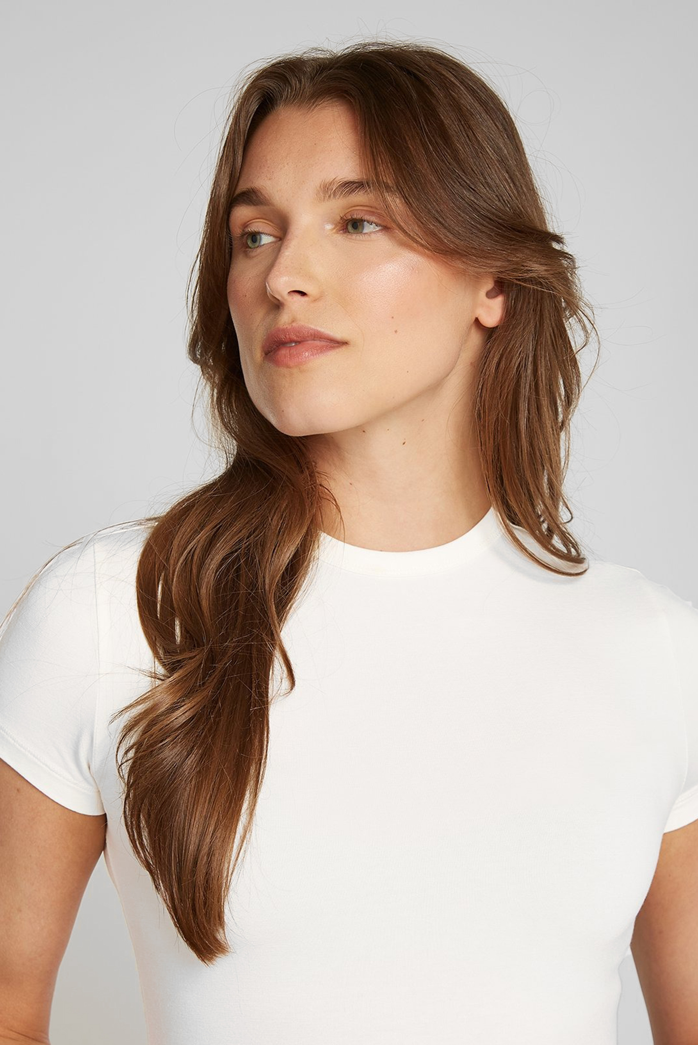 Футболка MODAL STRETCH C-NECK SLIM TOP SS 3