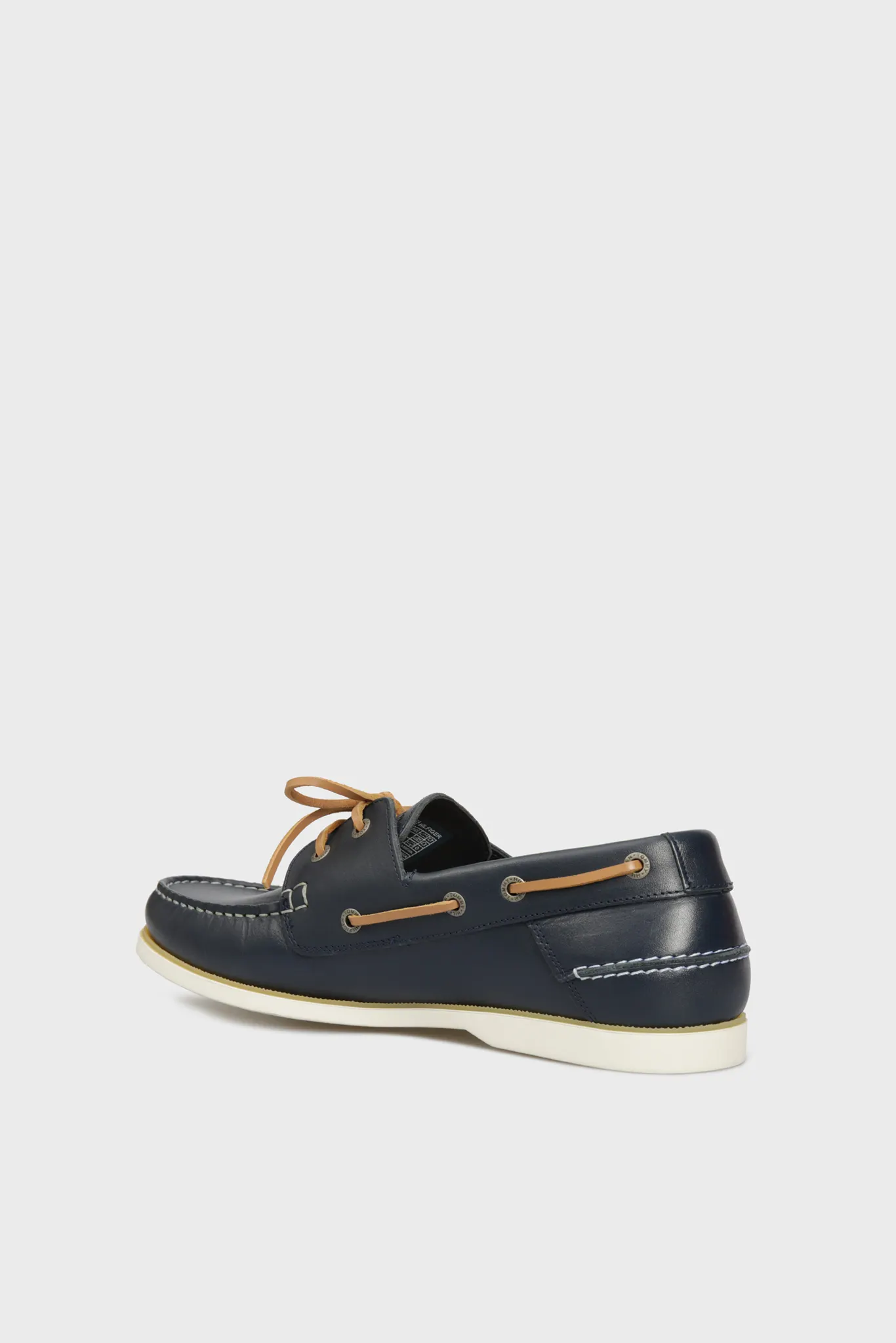 Мужские синие кожаные топсайдеры CLASSIC 4