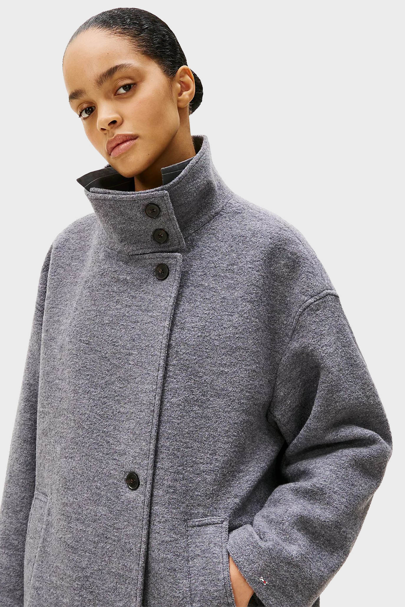 Пальто WOOL TEXTURE REG FUNNEL NK COAT 2