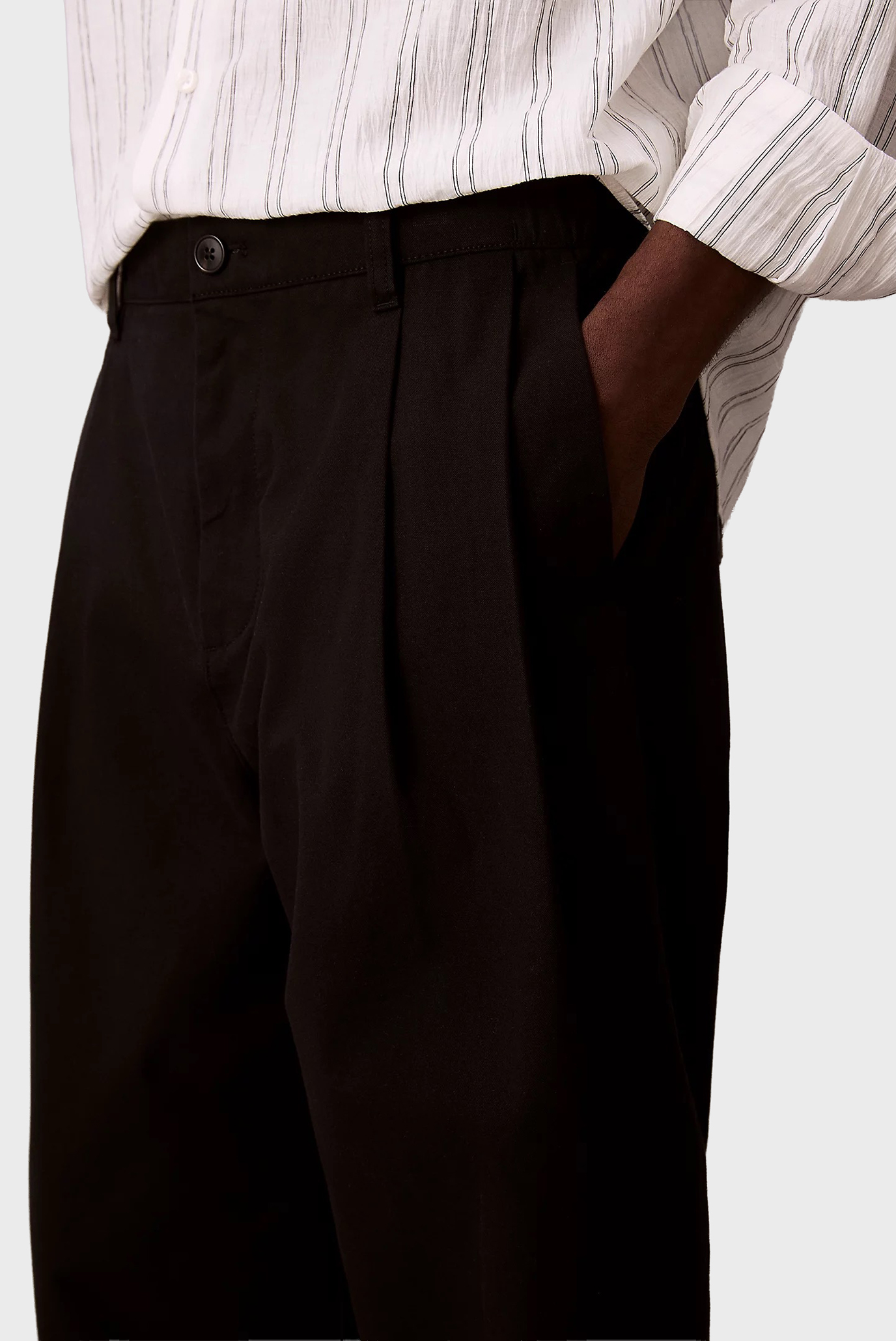 Штаны COTTON NYLON PLEATED HALF ELASTI 2