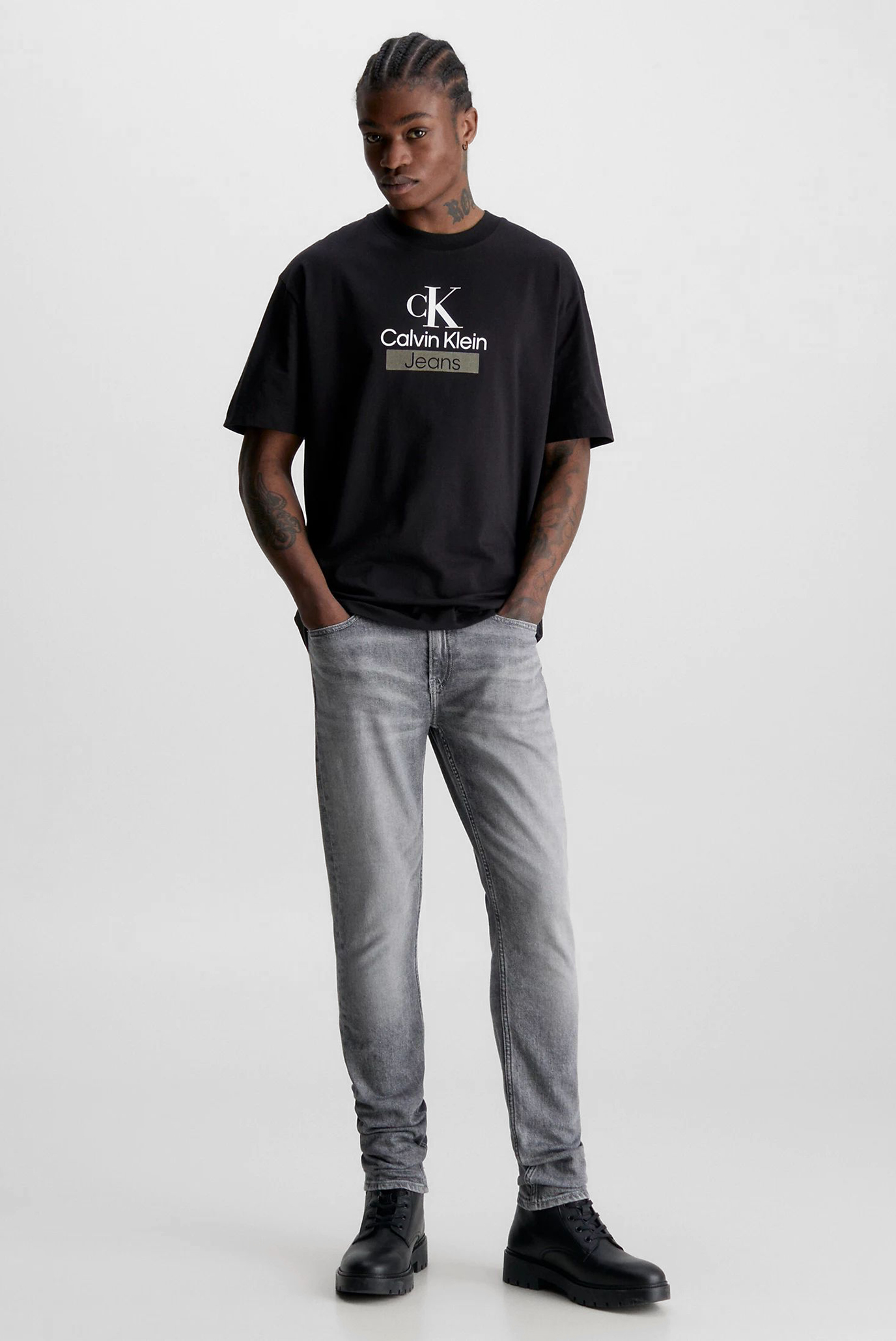 Мужские серые джинсы SLIM TAPER 5