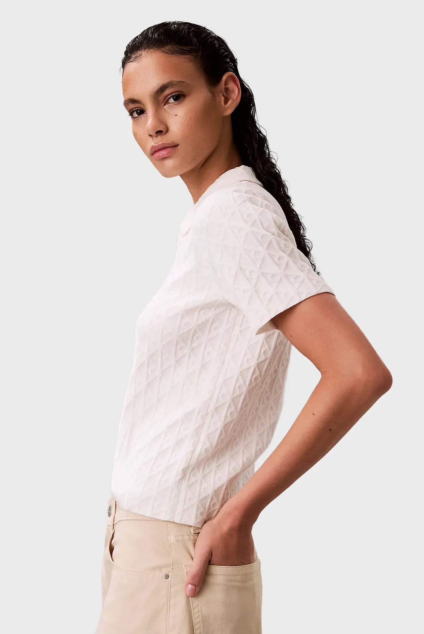 Поло AOP Textured SS Top 4