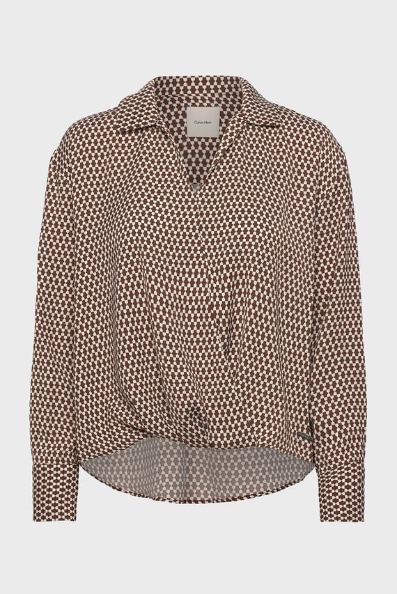 Рубашка Printed Crepe LS Fau Calvin Klein
