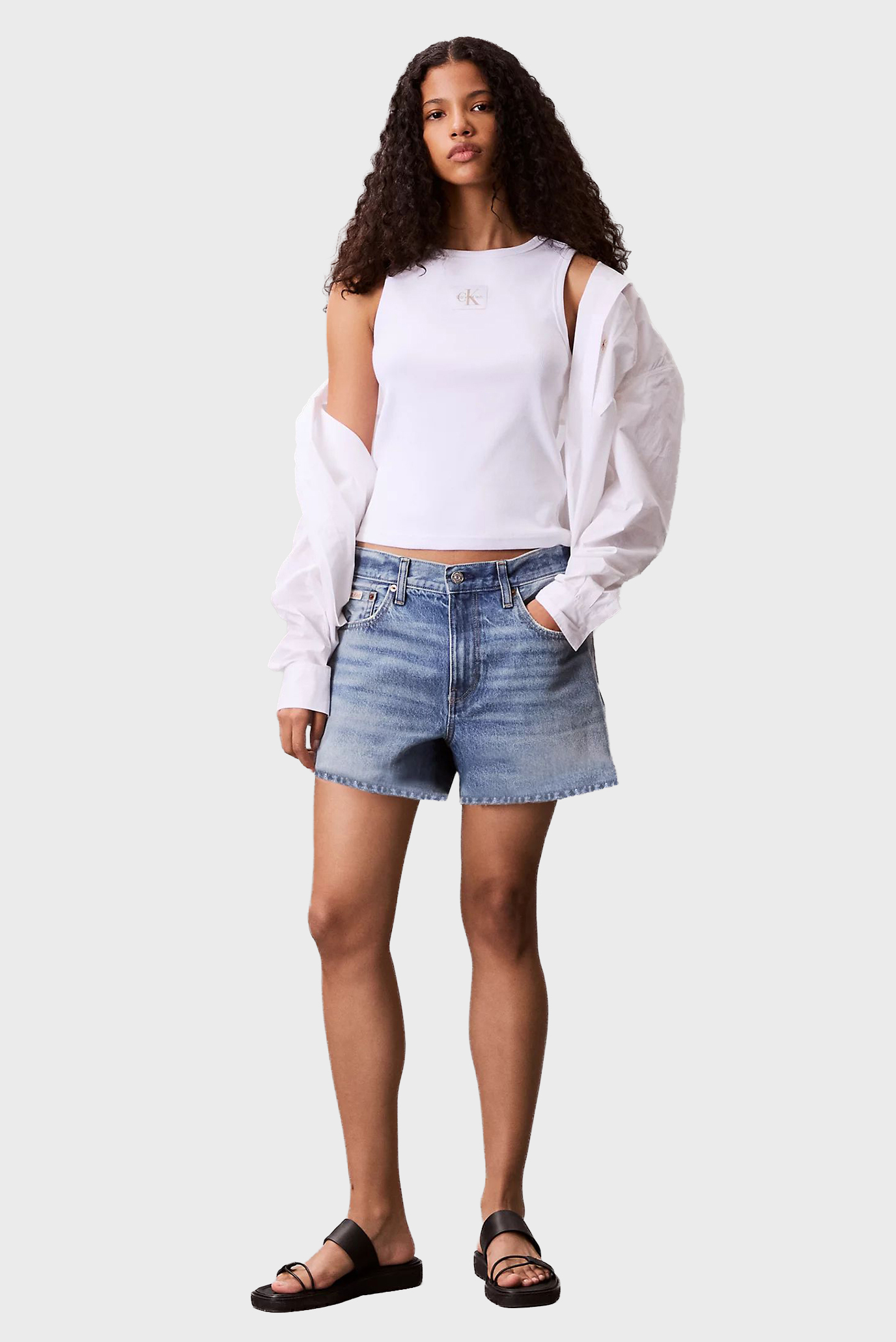 Майка A - WOVEN LABEL 2X2 COTTON RIB T 2