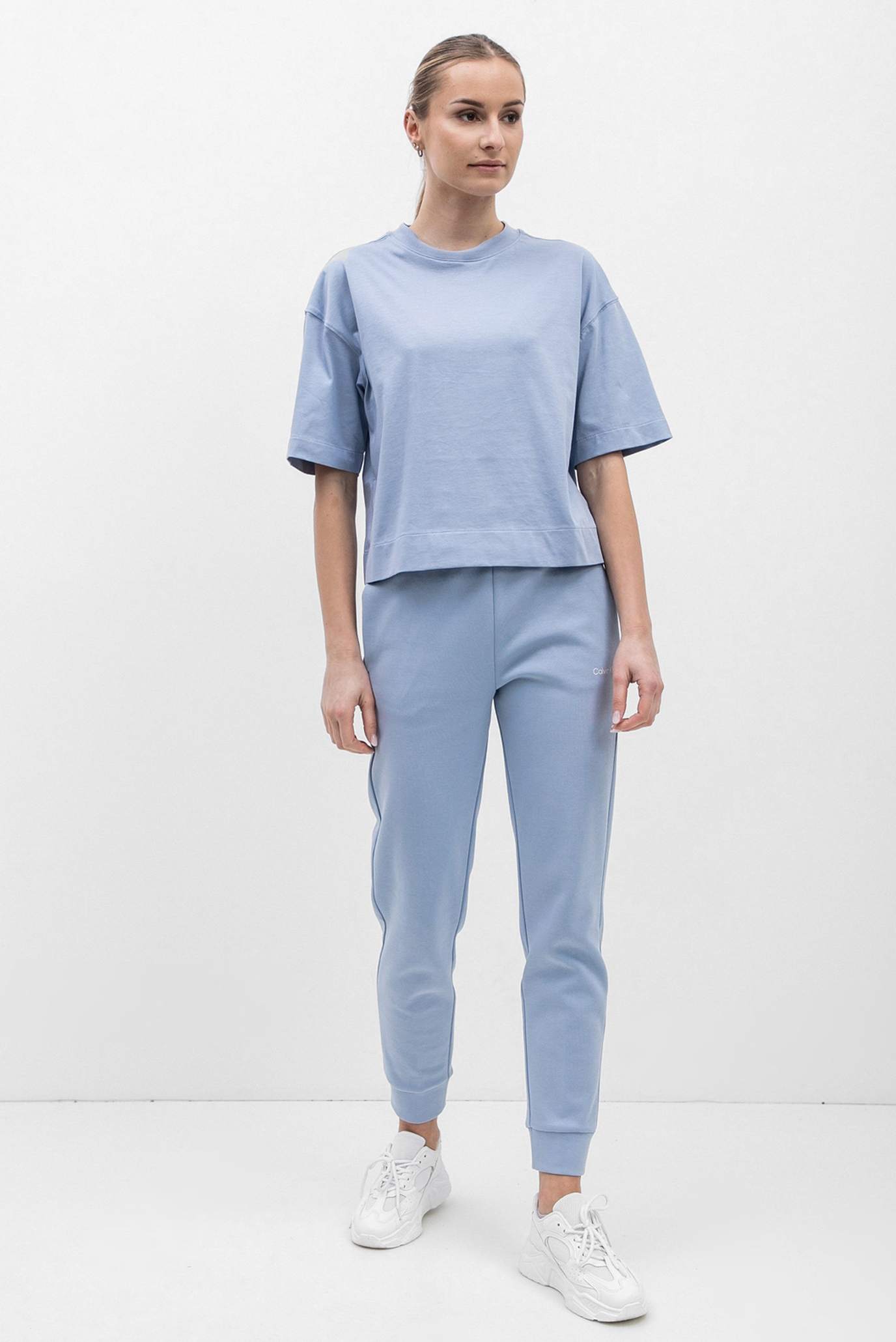 Женская голубая футболка MINIMAL LOGO 2