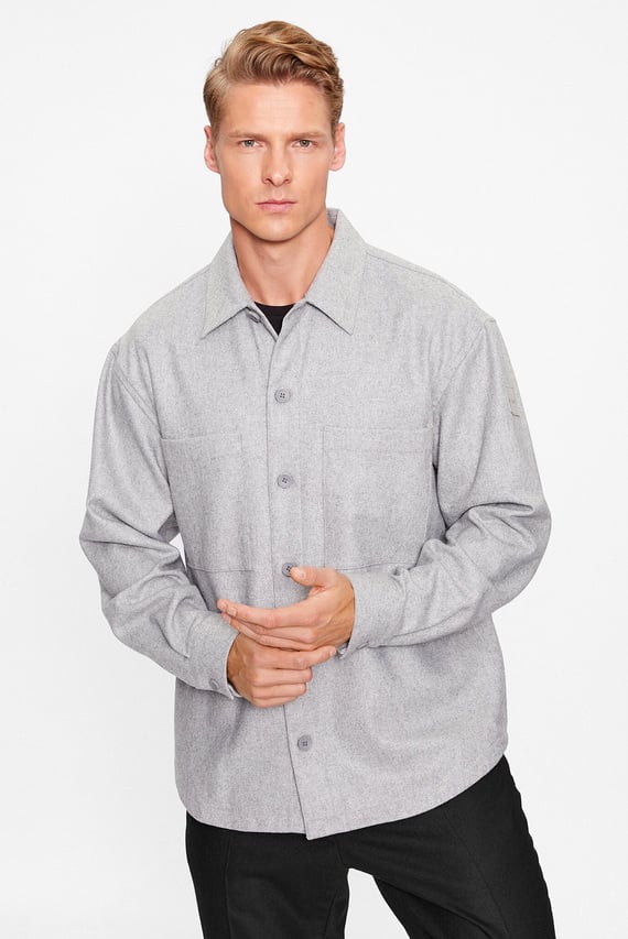 Рубашка WOOL BLEND OVERSHIRT