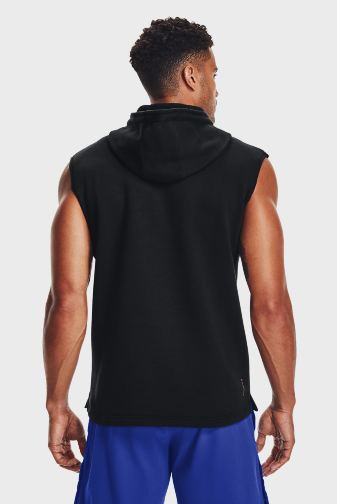 Мужское черное худи UA Pjt Rock CC Fleece SL HD Under Armour Мужское черное худи UA Pjt Rock CC Fleece SL HD 3