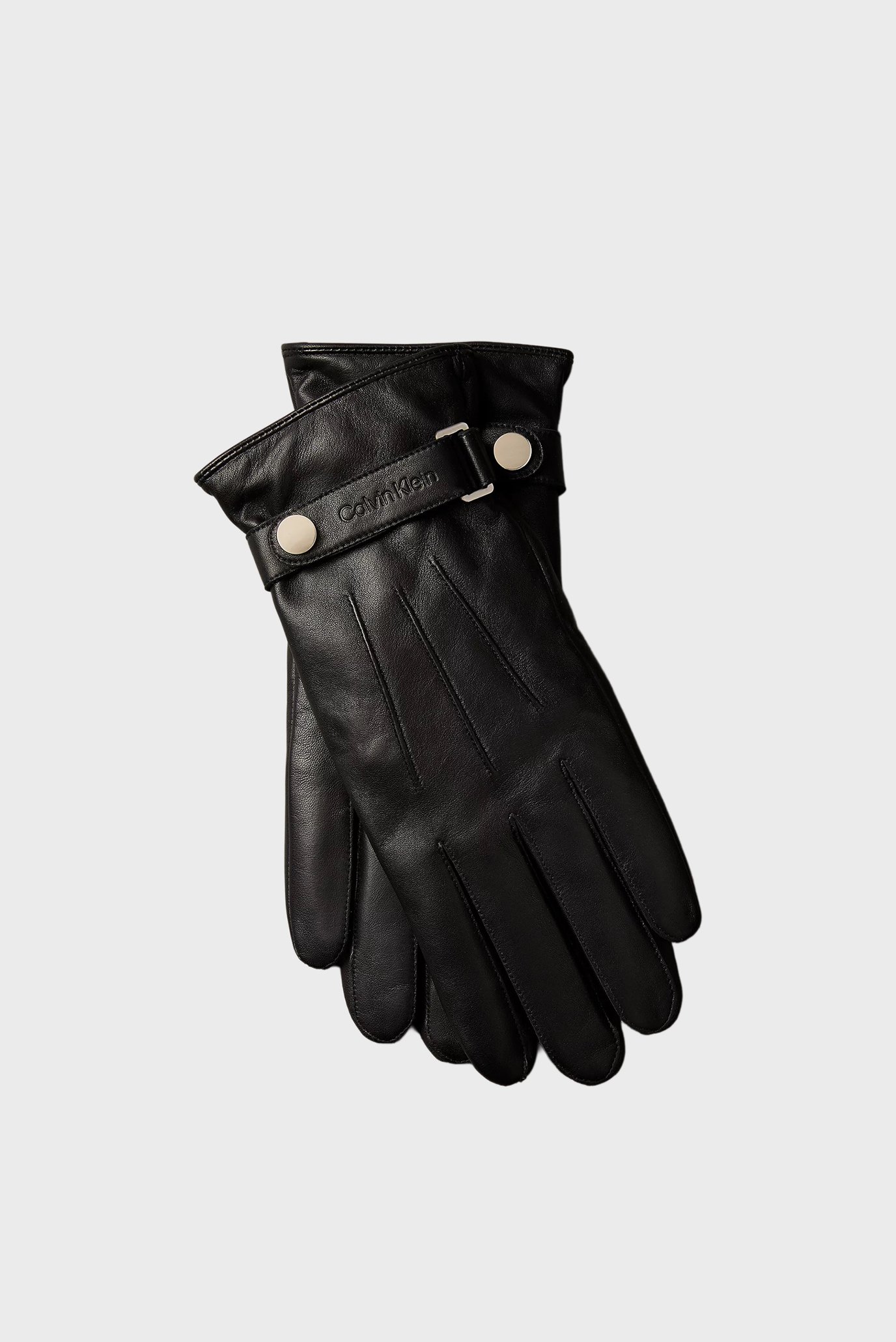 Перчатки LOGO STRAP SMOOTH LEATHER GLOVES 1