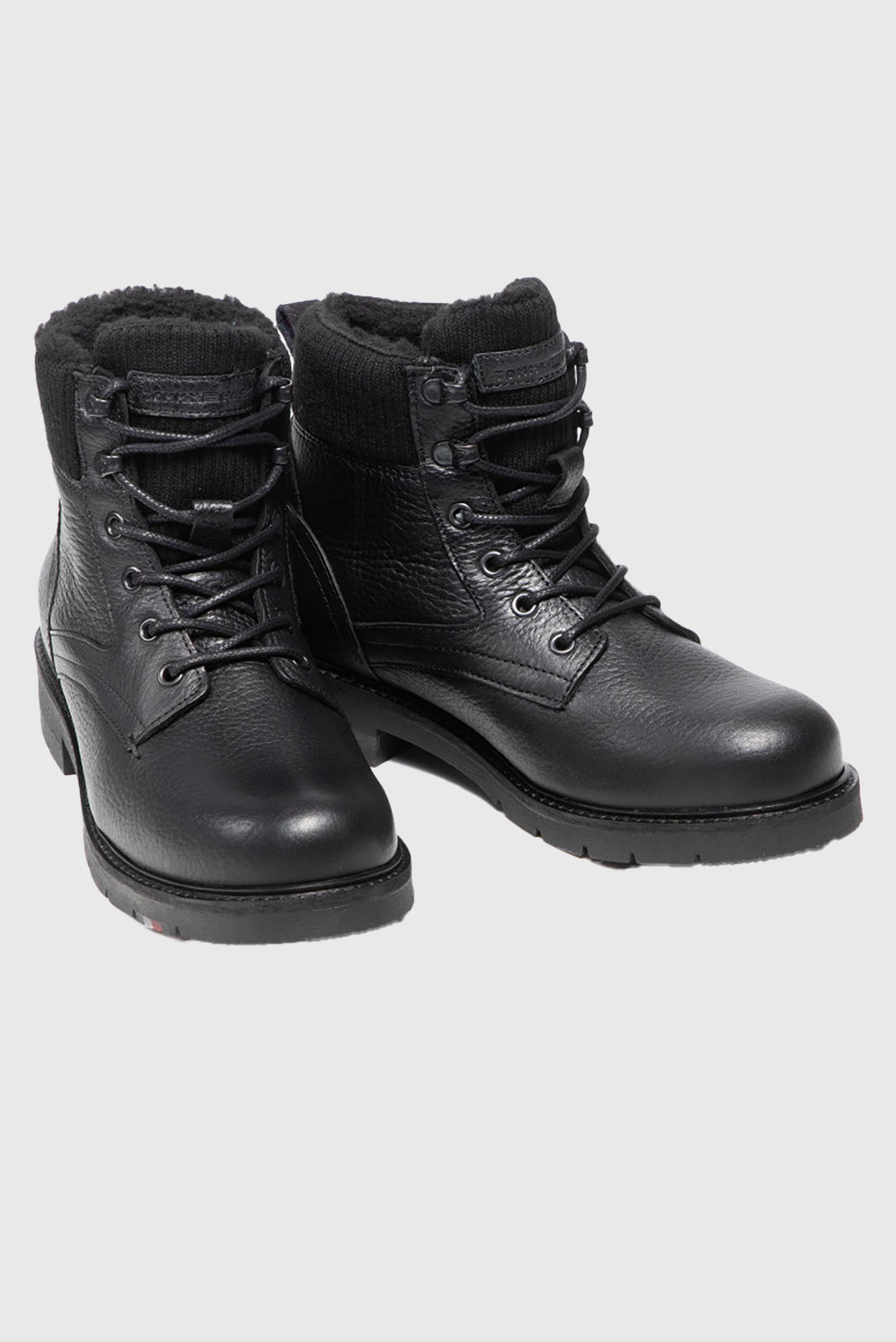 Ботинки WARM CORPORATE MIX LACE BOOT Tommy Hilfiger Ботинки WARM CORPORATE MIX LACE BOOT 4