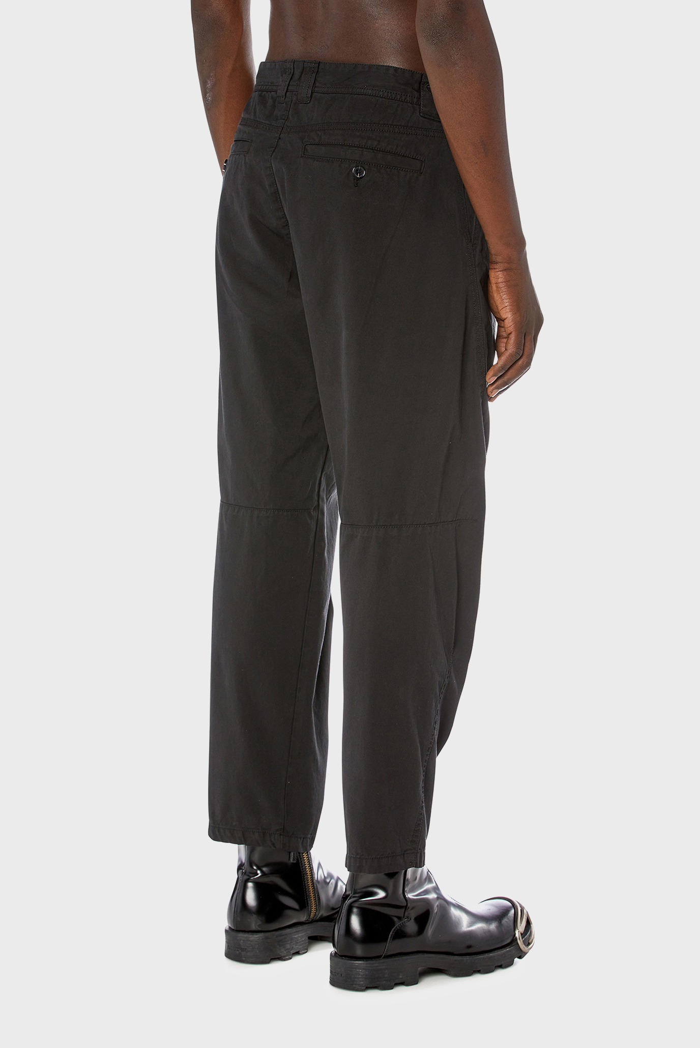 Мужские черные чиносы P-ARTHUR-A PANTALONI 2