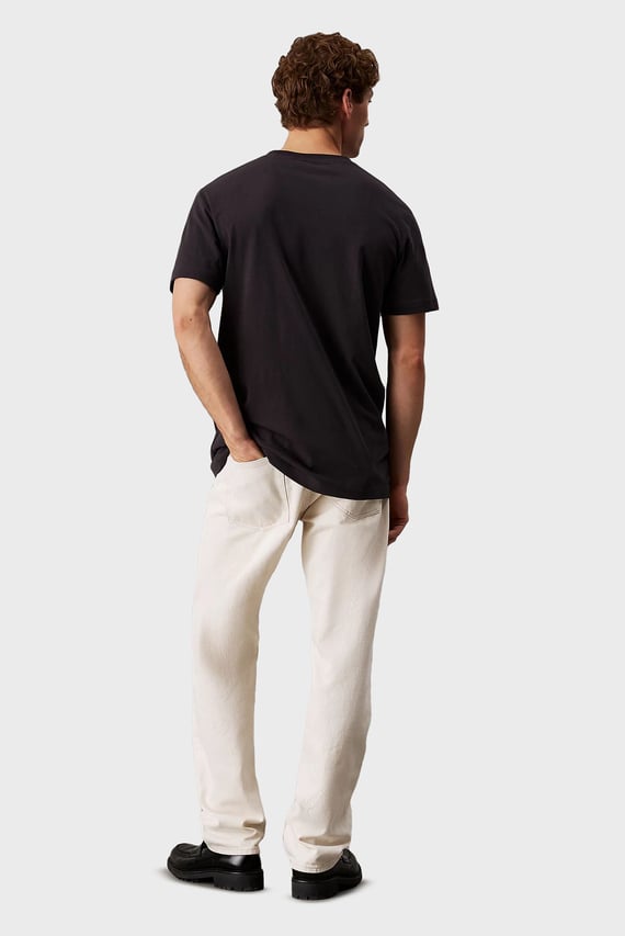 Мужская черная футболка CALVIN KLEIN LABEL PRINT