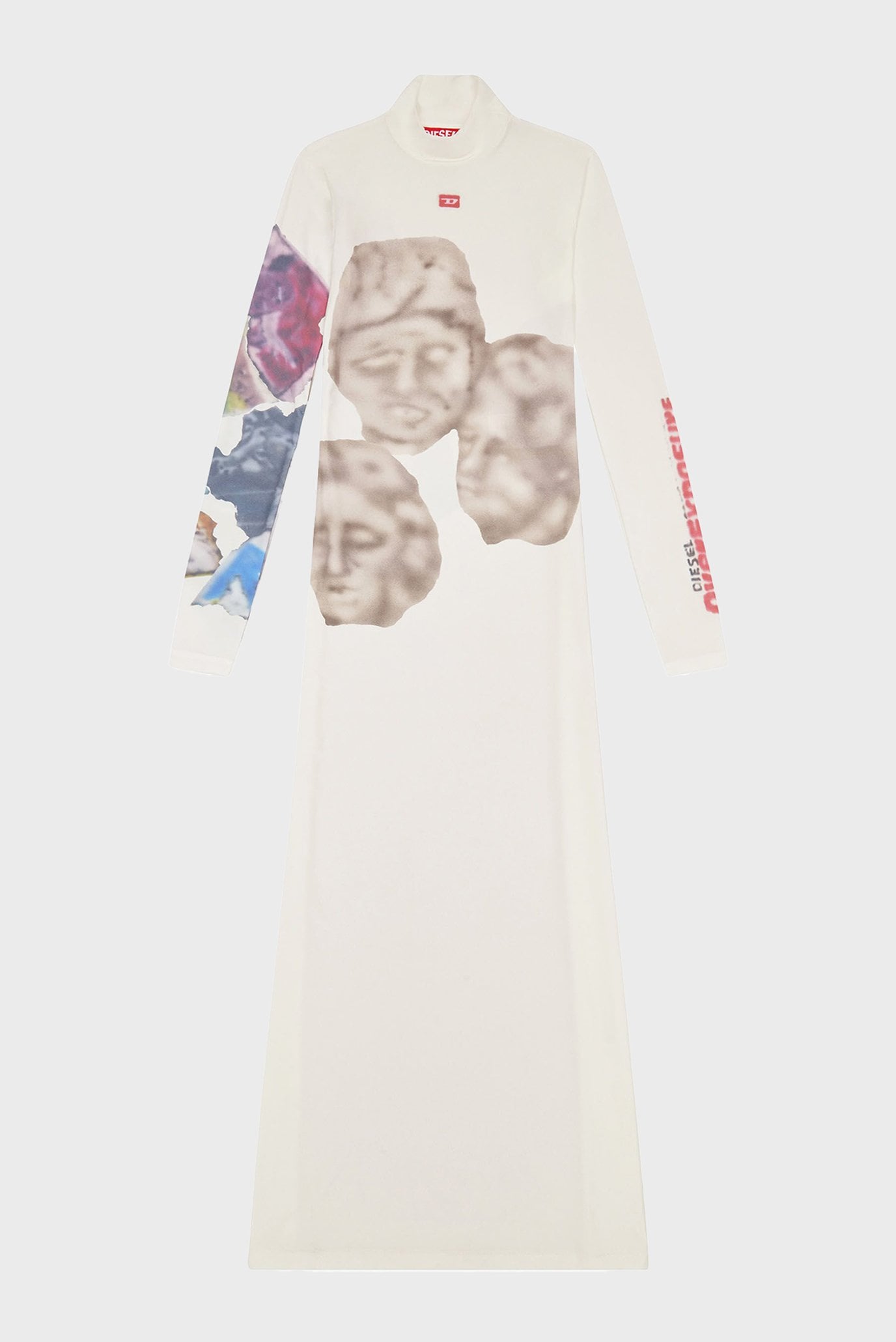 Женское белое платье D-ELEO 4