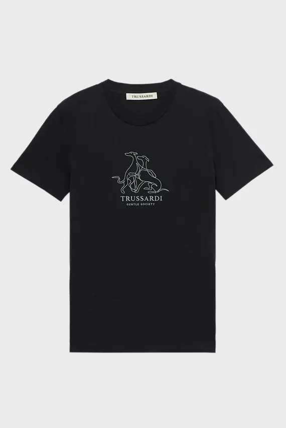 Футболка REGULAR FIT T-SHIRT - GENTLE SOCIETY EMBROIDERY Trussardi