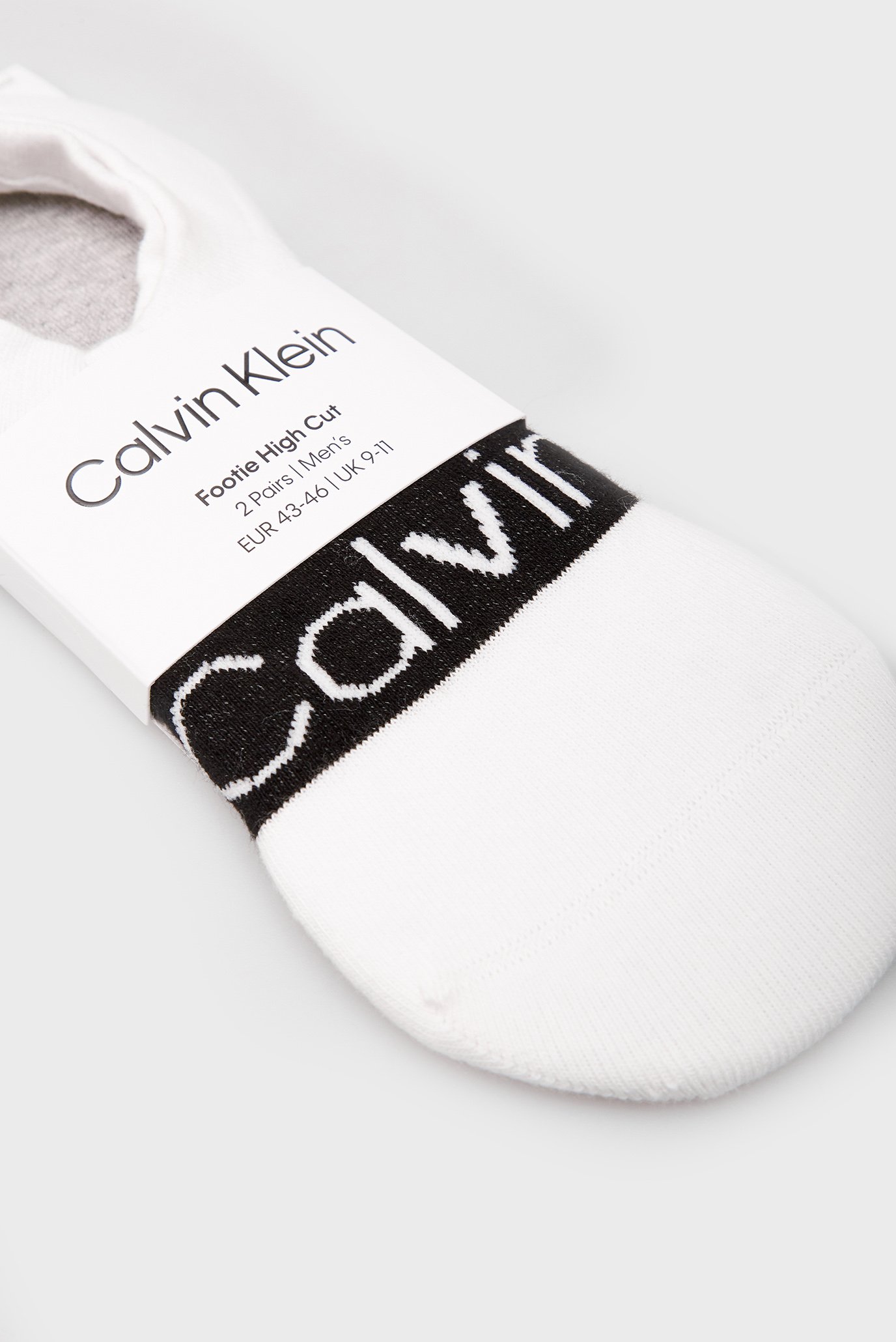 Следы CK MEN FOOTIE HIGH CUT 2P LOGO RIBBONCalvin Klein Следы CK MEN FOOTIE HIGH CUT 2P LOGO RIBBON 4