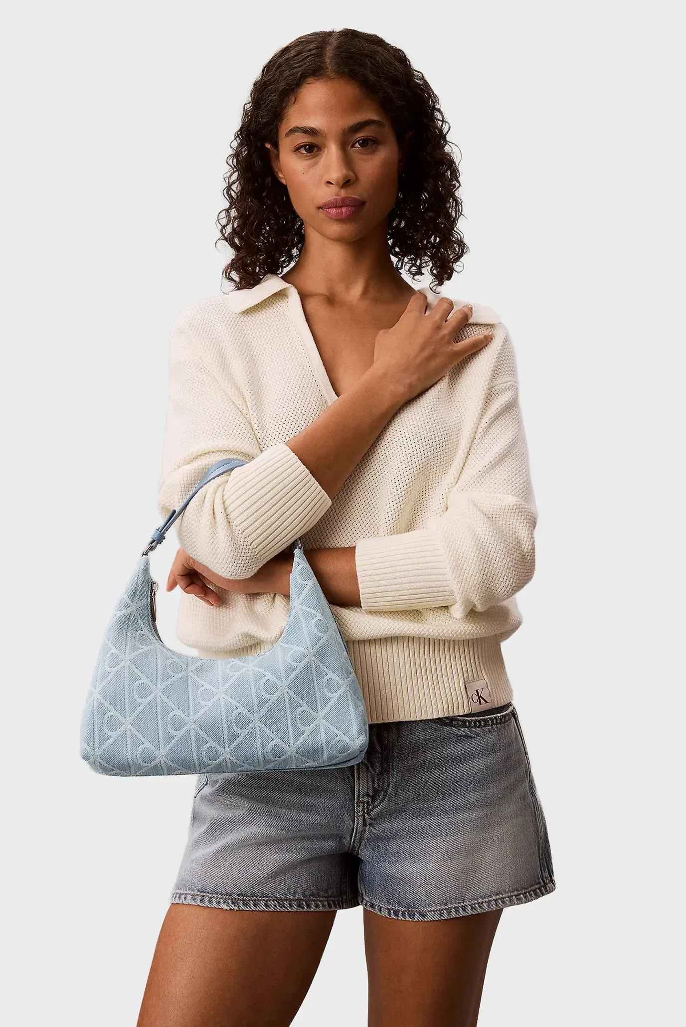 Сумка EMBLEM AOP DENIM SHOULDER BAG 2