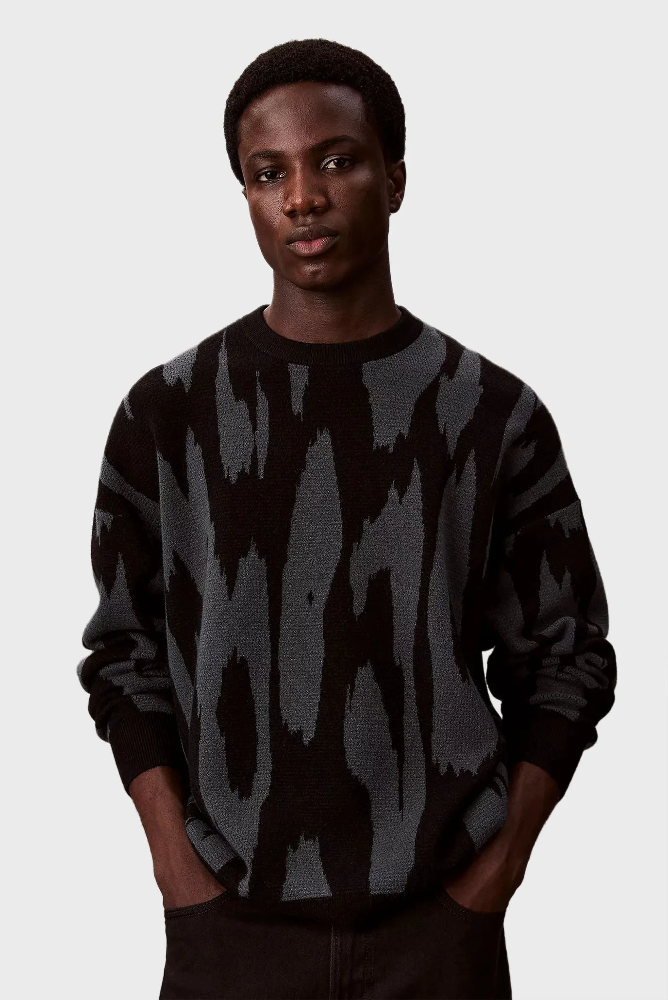 Свитер LS ABSTRACT JACQUARD CRWNK SWTR 1