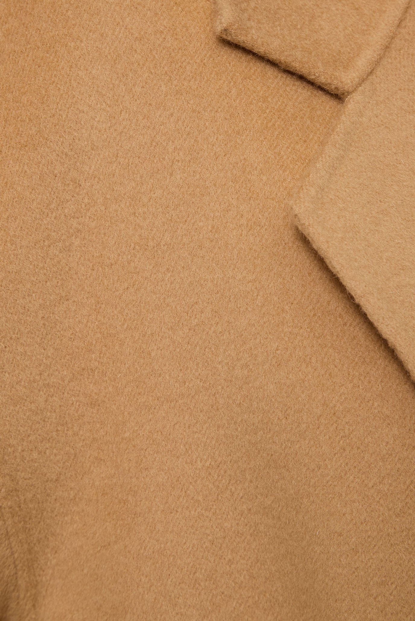 Женское коричневое шерстяное пальто DF WOOL WRAP COAT 3