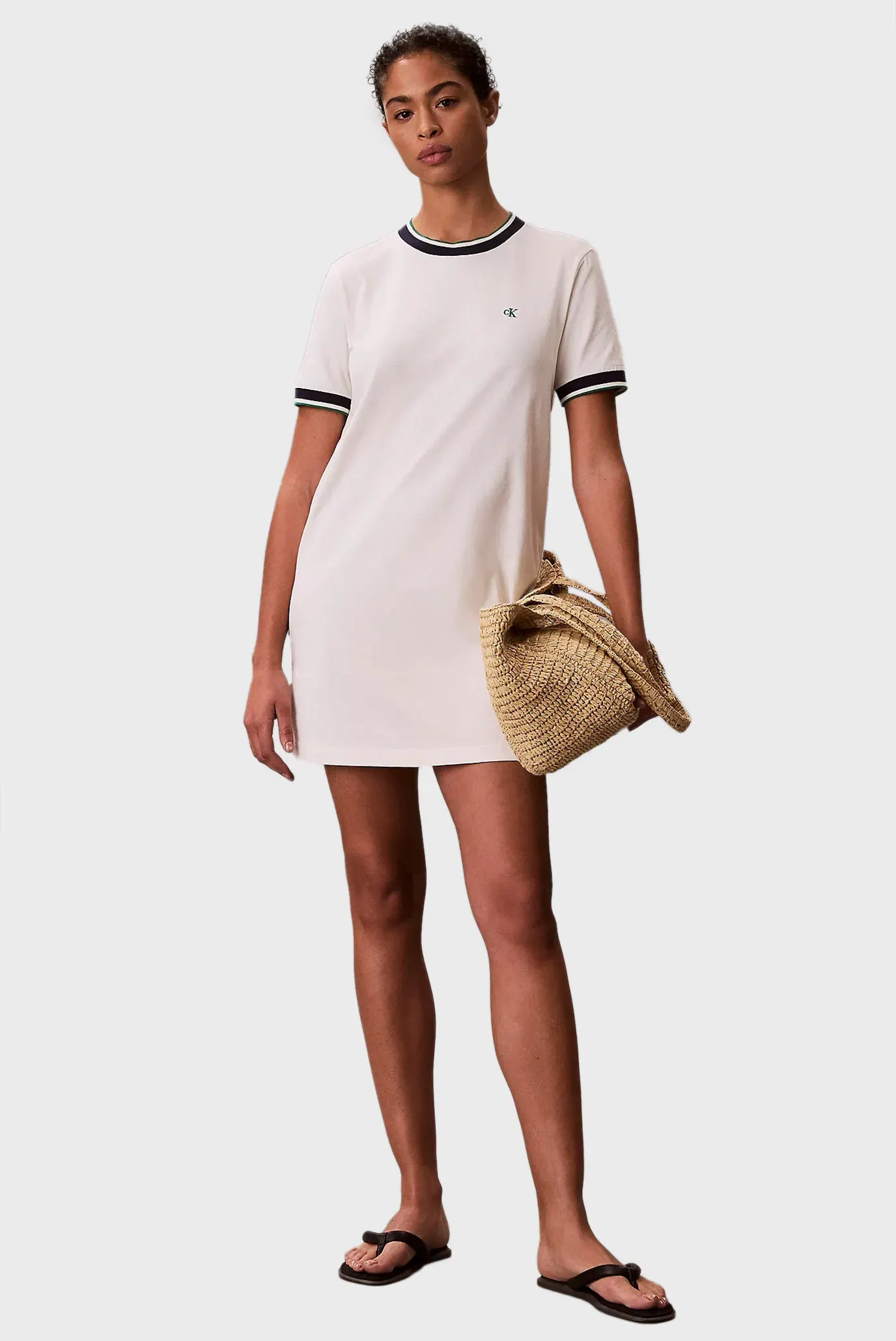 Платье SS CTN MONOGRAM STRIPE TRIM MINI 2