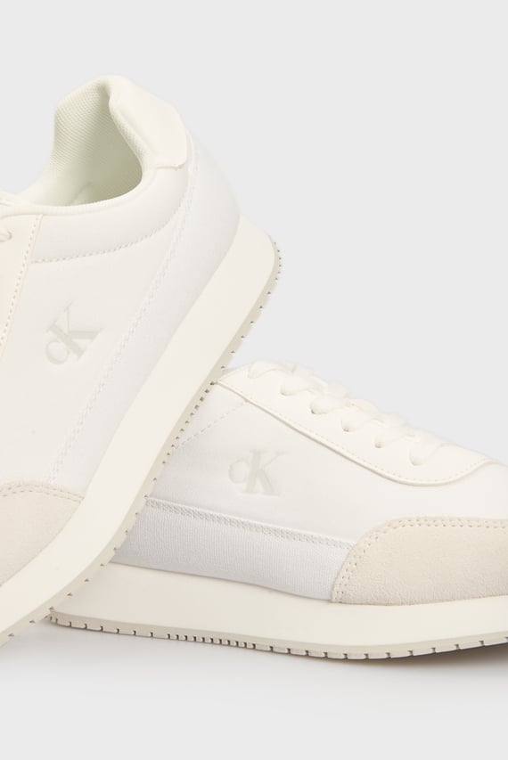 Женские белые кроссовки RETRO RUNNER LOW LACEUP CANVAS
