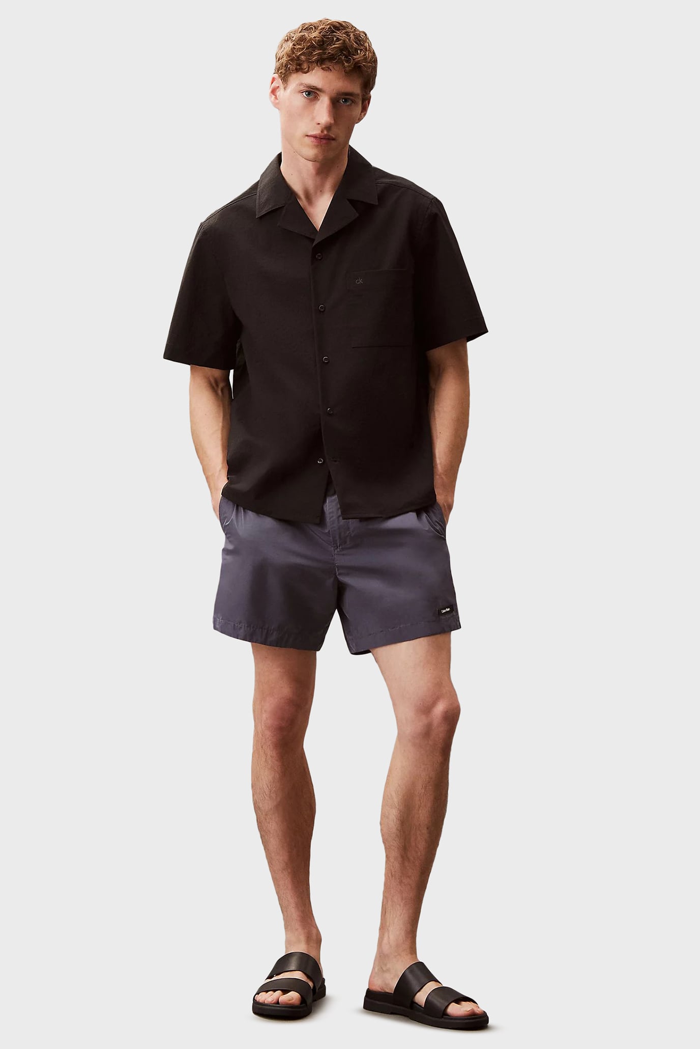 Мужская черная рубашка SS SHIRT 2