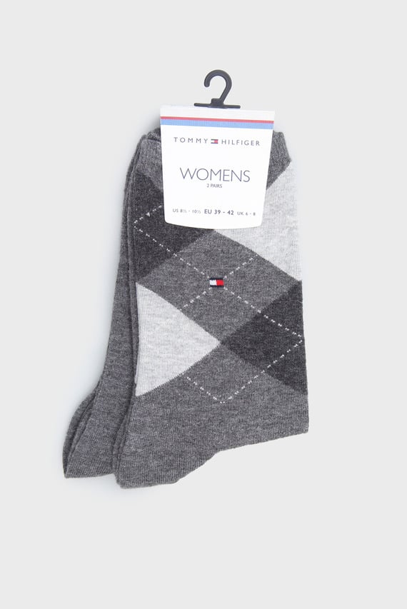 Носки/TH WOMEN CHECK SOCK 2P