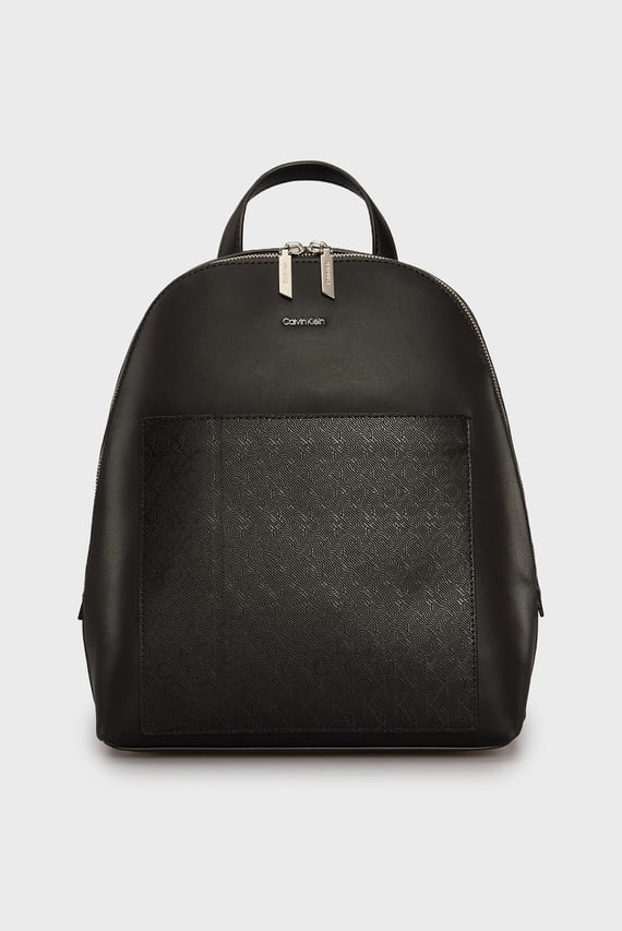 Женский черный рюкзак CK MUST DOME BACKPACK_MONO