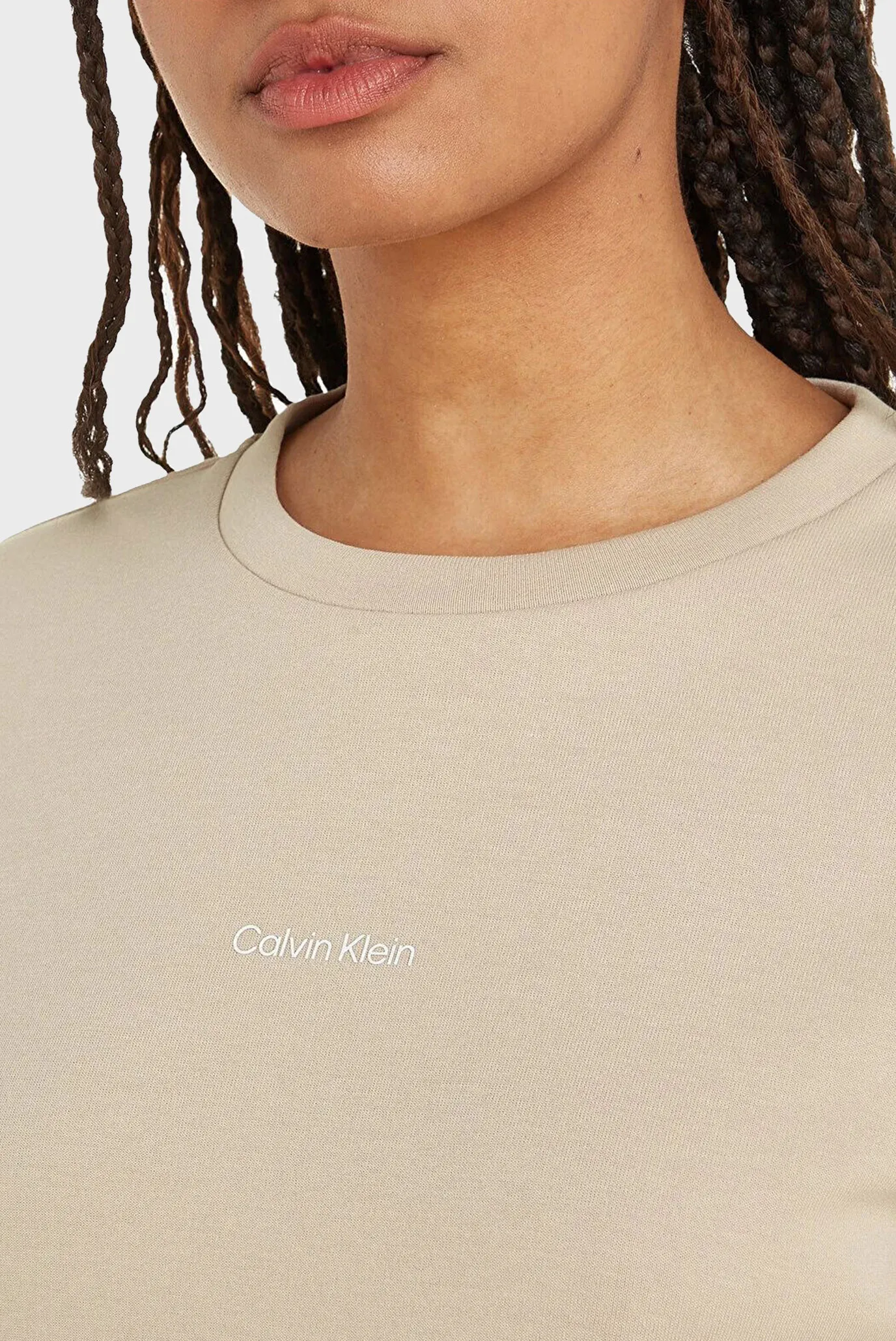 Женский бежевый свитшот MICRO LOGO ESS 9