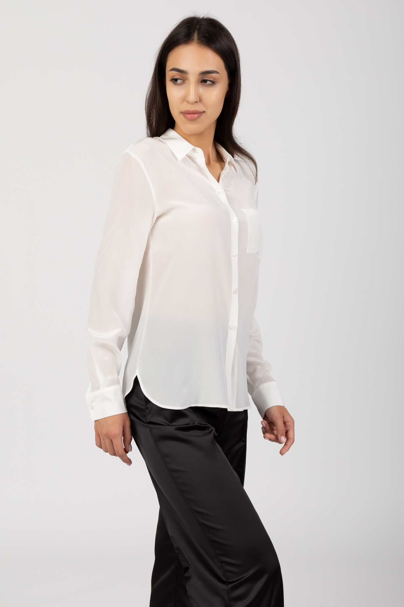 Блузка SILK POCKET BLOUSE 2