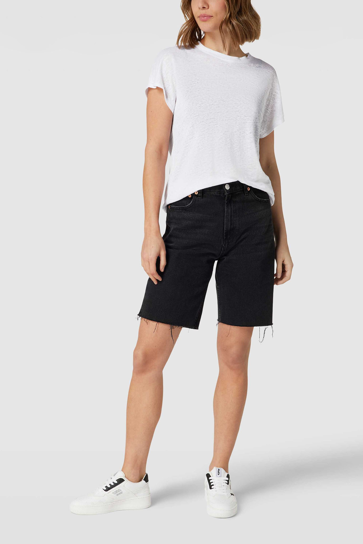 Топ LINEN JERSEY C-NECK TOP SS 3