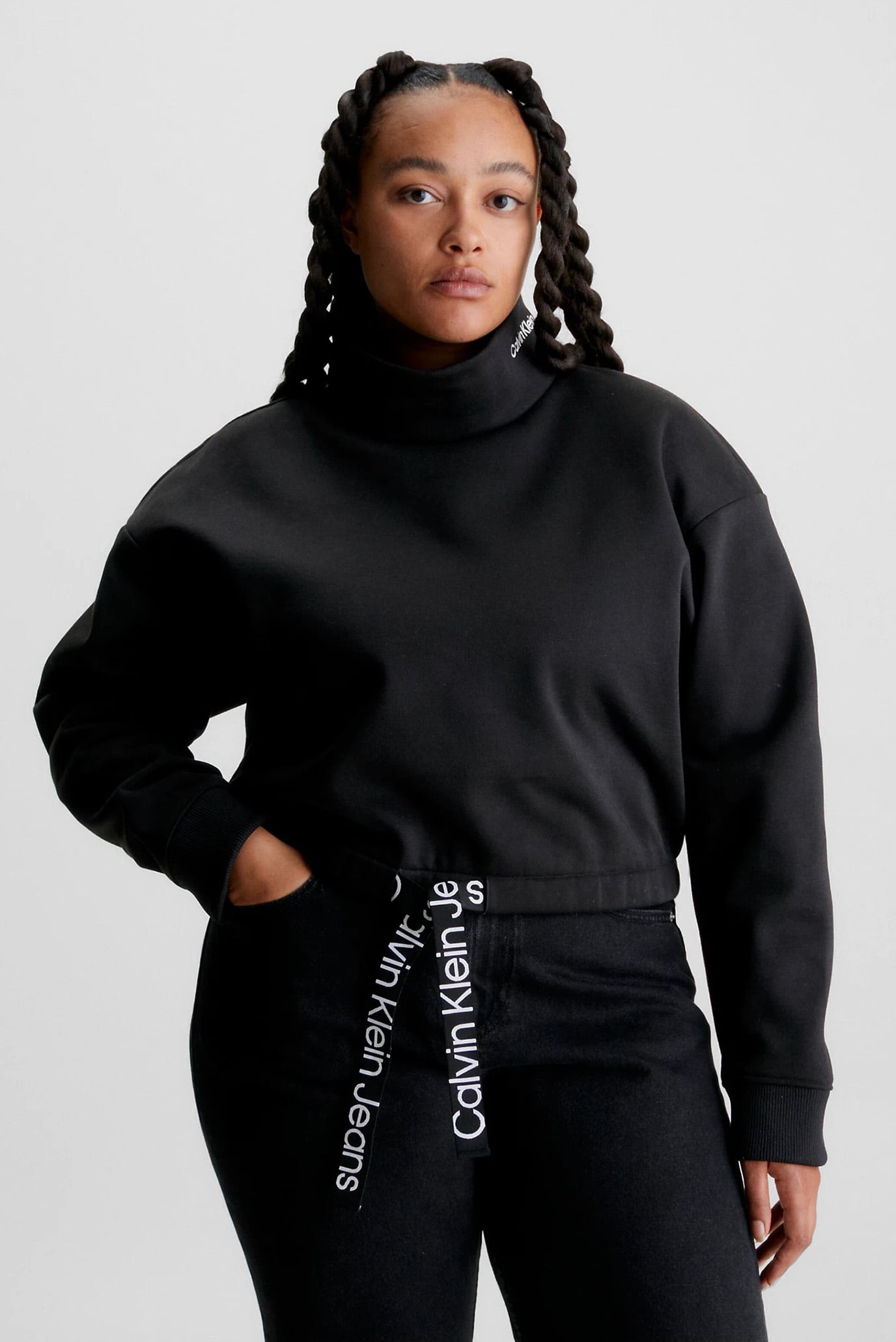 Свитшот WAIST DRAWCORD ROLLNECK 4