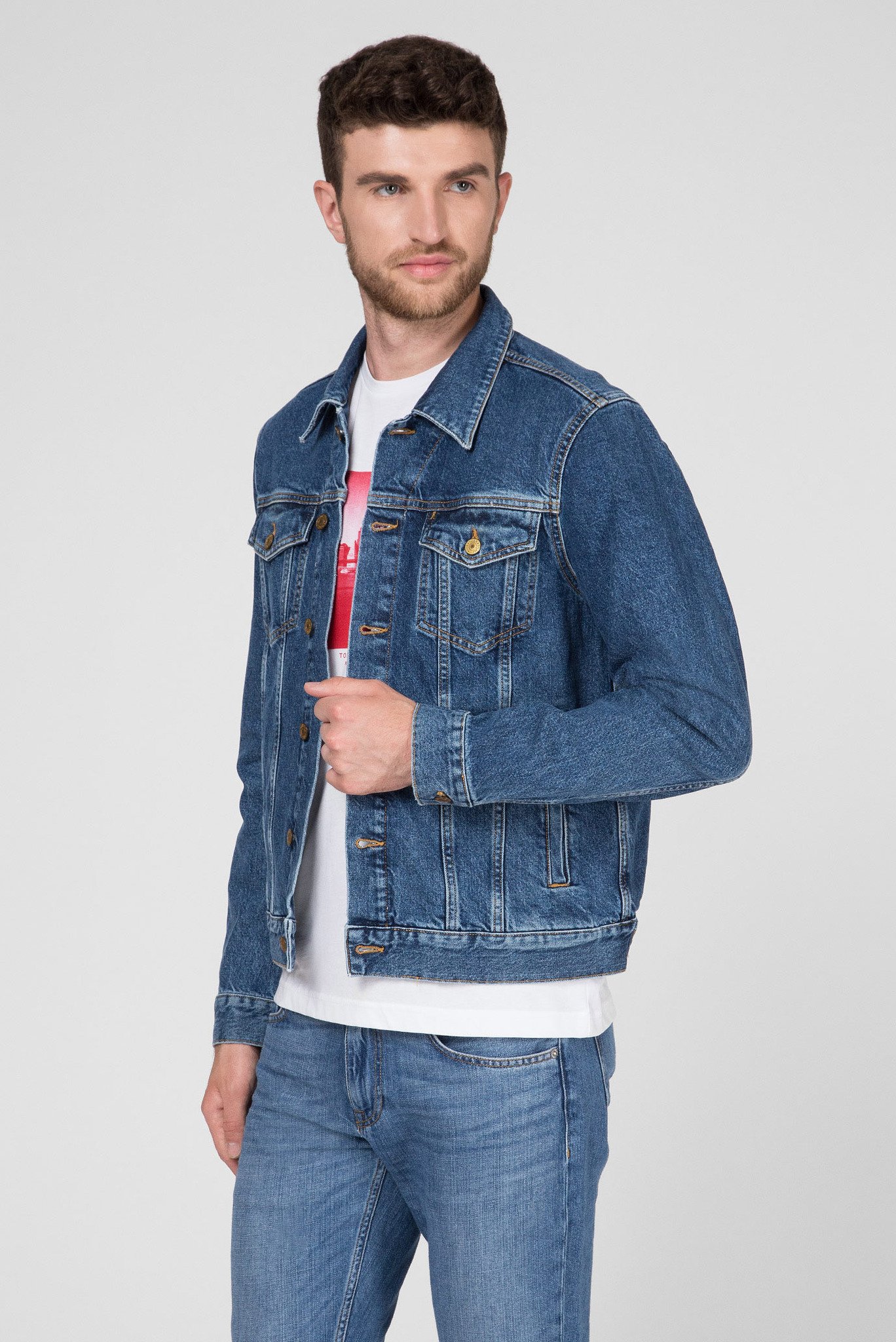 Мужская синяя джинсовая куртка ICON TYPE3 STR 90'S STN 2